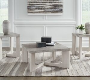 Garnilly Table (Set of 3), Whitewash