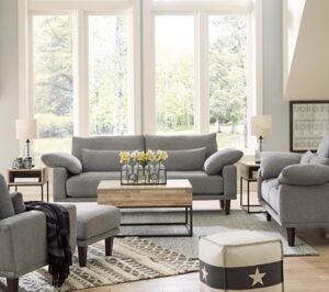 Gerdanet Coffee Table with 2 End Tables, Natural