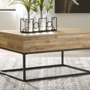 Gerdanet Lift Top Coffee Table with Storage, Natural