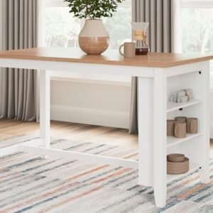 Gesthaven Counter Height Dining Table, Natural/White, Wood