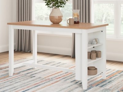 Gesthaven Counter Height Dining Table, Natural/White, Wood