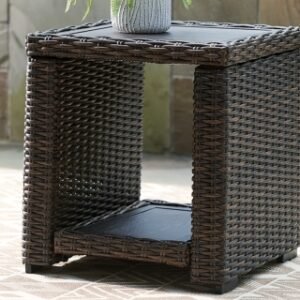Grasson Lane Outdoor End Table, Brown