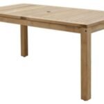 Guam Outdoor Rectangular Teak Table , Brown