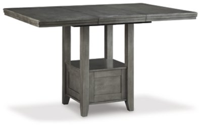 Hallanden Counter Height Extendable Dining Table, Gray, Wood