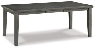 Hallanden Extendable Dining Table, Gray, Wood