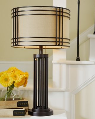 Hanswell Table Lamp, Dark Brown