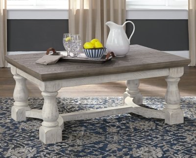 Havalance Coffee Table, Gray/White