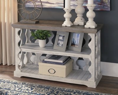 Havalance Sofa/Console Table, Gray/White