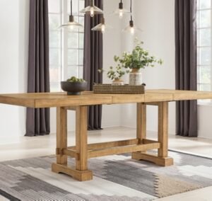 Havonplane Counter Height Dining Extension Table, Brown, Wood