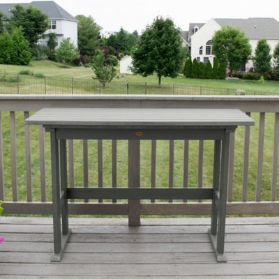 Highwood USA Lehigh Counter Height Balcony Table, Coastal Teak