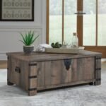 Hollum Lift-Top Coffee Table, Rustic Brown