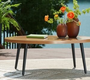 Horizon Hall Outdoor Coffee Table, Two-tone Brown