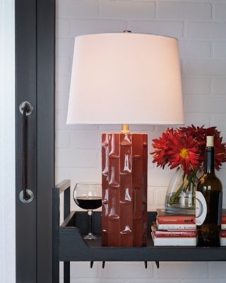 Jacemour Table Lamp (Set of 2), Burnt Umber