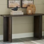 Jalenry Console Sofa Table, Grayish Brown