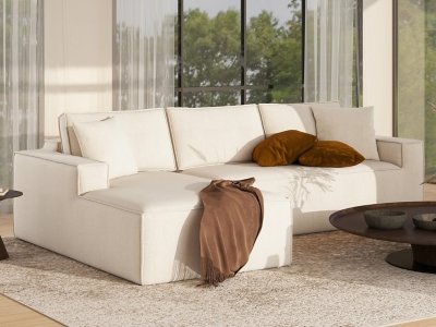 Jennifer Taylor Home Brenley 2-Piece Sectional Sofa, Porcelain Beige