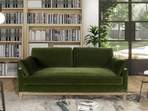 Jennifer Taylor home Pasadena Sofa, Olive Green