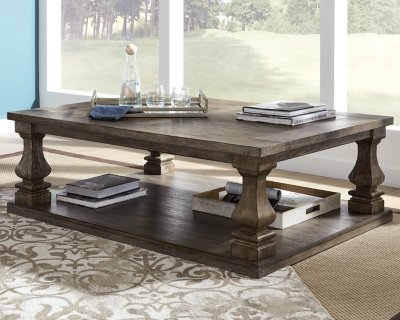 Johnelle Coffee Table, Gray