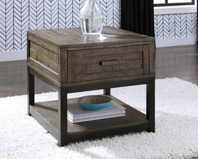 Johurst End Table, Grayish Brown
