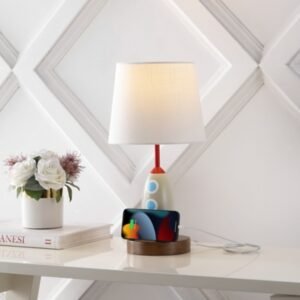 Jonathan Y Houston Rocket LED Kids Table Lamp, Multi