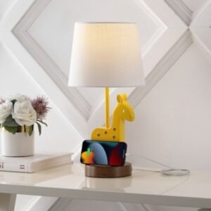Jonathan Y Sahara Giraffe LED Kids Table Lamp, Yellow