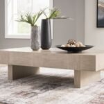Jorlaina Coffee Table, Light Grayish Brown