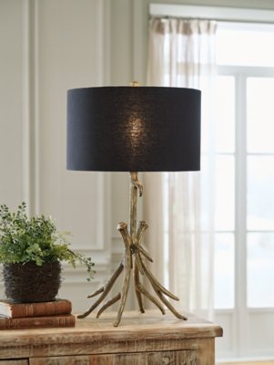 Josney Table Lamp, Antique Gold Finish