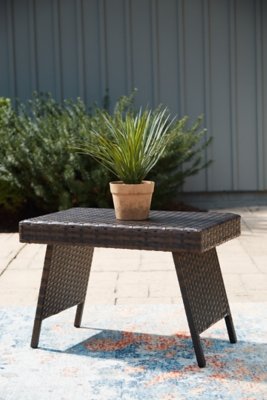 Kantana Outdoor Multi-Use End Table, Brown