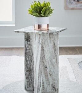 Keithwell Short Accent Table, Gray