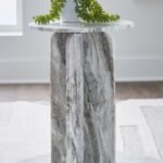 Keithwell Tall Accent Table, Gray