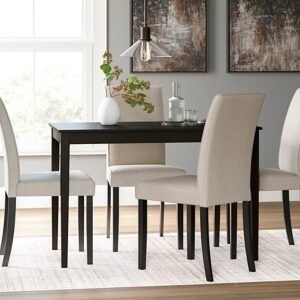 Kimonte Dining Table, Dark Brown, Wood