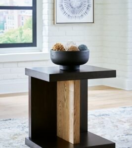 Kocomore Chairside End Table, Brown/Natural