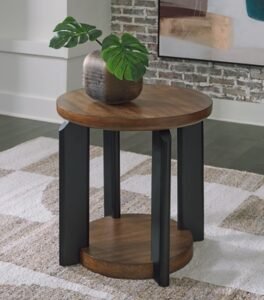 Kraeburn End Table, Brown/Black