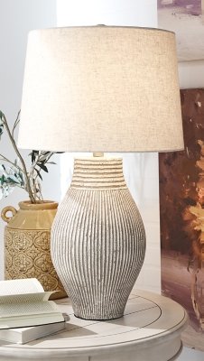 Layal Table Lamp, Beige