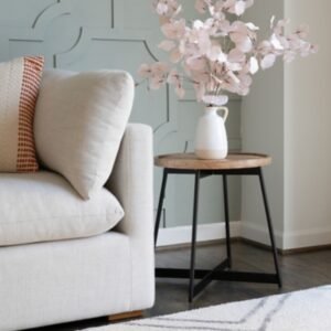 Linon Celia Side Table, Black