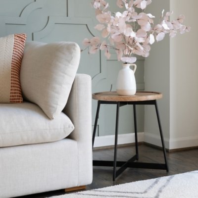 Linon Celia Side Table, Black