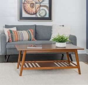 Linon Charlotte Coffee Table, Walnut