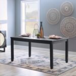 Linon Jocey Dining Table, Black