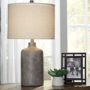 Linus Table Lamp, Antique Black