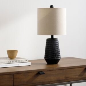 Livabliss Leipzig Black Table Lamp