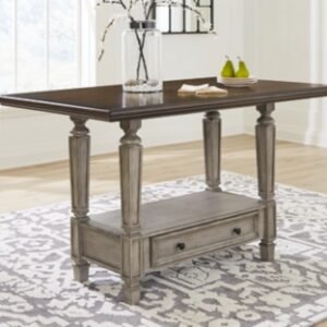 Lodenbay Counter Height Dining Table, Antique Gray, Wood