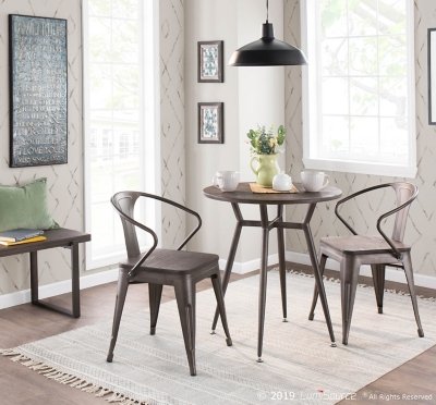 LumiSource Clara Dinette Table , Brown