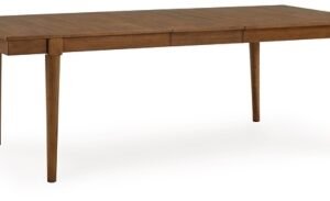 Lyncott Dining Extension Table, Brown, Wood