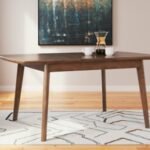 Lyncott Extendable Dining Table, Brown, Wood