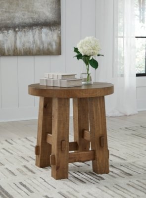 Mackifeld End Table, Warm Brown