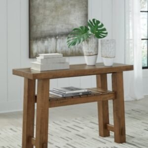 Mackifeld Sofa Table, Warm Brown