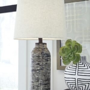 Mahima Table Lamp (Set of 2), Black/White