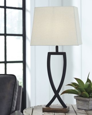 Makara Table Lamp (Set of 2), Black/Brown