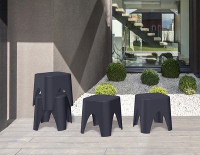 Mallorca End Table (Set of 2), Black