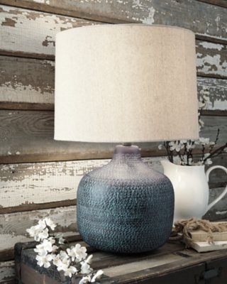 Malthace Table Lamp, Patina