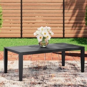 Maroska Outdoor Coffee Table, Black